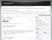 Tablet Screenshot of ahumanelement.com